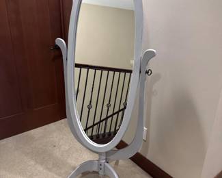 169 VintageFreeStandingTiltingChevalMirror