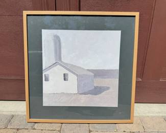 154 CarolYoungSunandSiloContemporaryBarnPrint