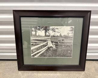 108 FramedVintagePhotoLikelyLidaMoserChildrenKitten