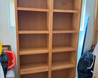 152 Tall10ShelfDisplayCabinetWoodgrainFinish84H