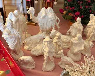 Vintage ceramic nativity