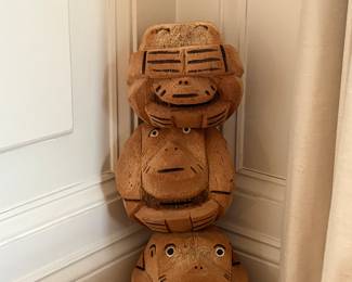 Coconut, hear, see, speak no evil 