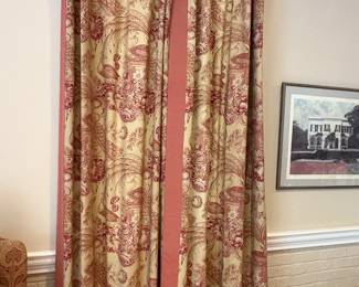 Custom drapery panels and rods