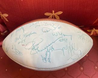Early 80’s Redskins signed football 