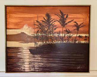 Groovy 70's large canvas