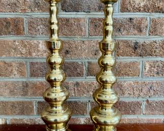 Brass candlesticks