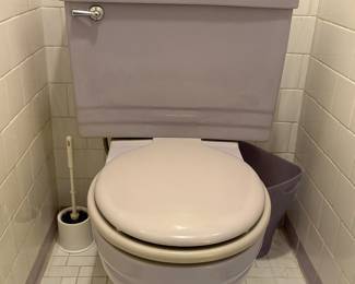 Vintage purple toilet