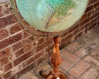 Vintage globe on stand