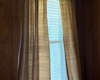 Curtains, rods and blinds