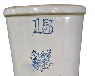 huge gigantic western pottery 15 crock