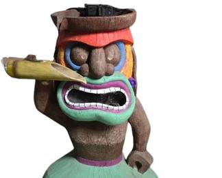 tiki god fountain