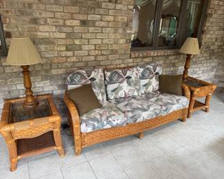 7 Piece South Sea Rattan Furniture