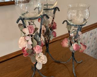 Set of 3 candle holders