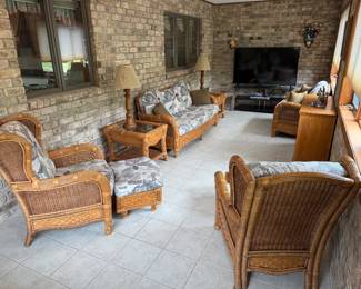 7 Piece South Sea Rattan Furniture