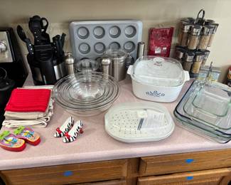 The two little pair of shoes are salt / pepper shakers.  Too much?