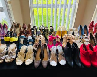 Heels!!  Tina is in love.  Sadly, her closet and half of mine if full already.