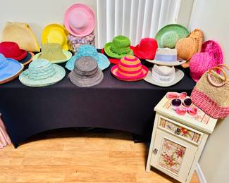 Master Bedroom is now the hat and sunglass showroom.