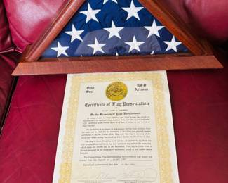 USS Arizona memorial flag.  A date which will live in infamy...