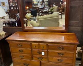 Cherry Dresser w/Mirror