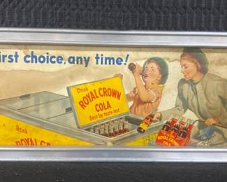 Royal Crown Adv. Sign- Cardboard