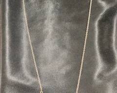 Sterling Chain w/Lab Created Opals