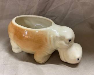 Ceramic Hippo Planter