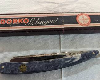 Detail- Rare Dorko Solingen Straight Razor