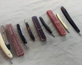 Detail- Rare Corn Cutters Straight Razors
