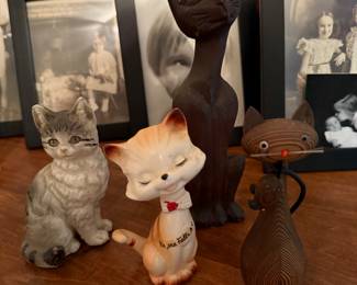 Vintage cat figure collection (over 100)
