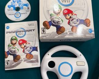 MarioKart Wii with wheel & game