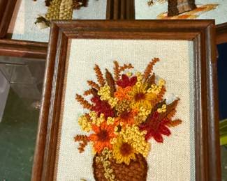 vintage crocheted florals