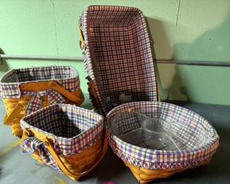 Longaberger baskets with liners