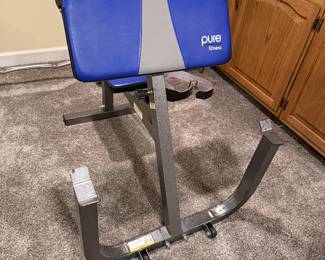 Pure Fitness Adjustable Ab Crunch situp bench