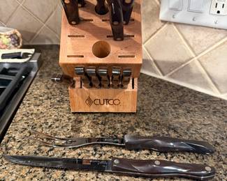 Cutco knives & knife block