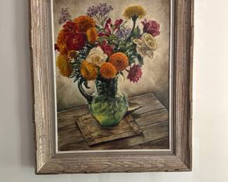 vintage oil painting by Miriam Tindall Smith '54