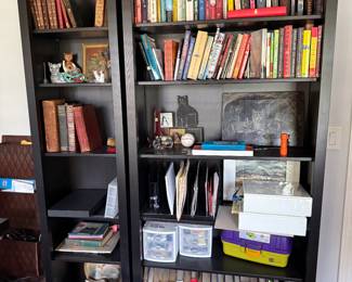 bookcases; books