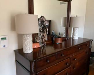 9 Drawer dresser with mirror