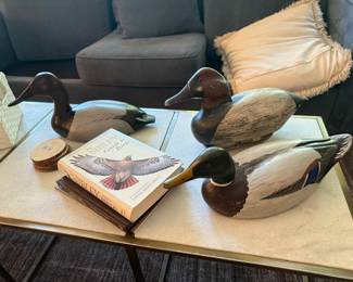 Wooden Duck decoys