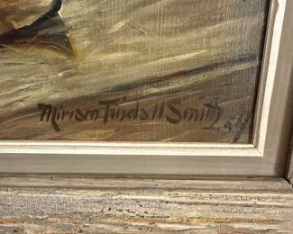 vintage oil painting by Miriam Tindall Smith '54