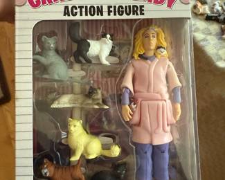 Crazy Cat Lady action figure, new in box
