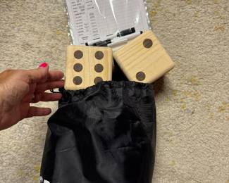 Large outdoor dice game; Yardzee