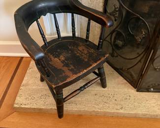 small antique childs' chair