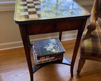 Wooden chess table