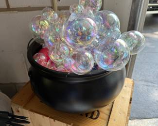 Cauldron Halloween decor