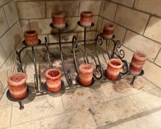 fireplace candle holder