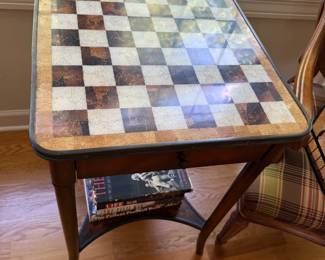 Wooden chess table