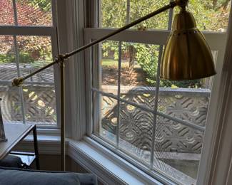 brass floor lamps, 2