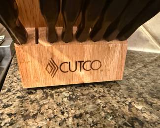 Cutco knives & knife block