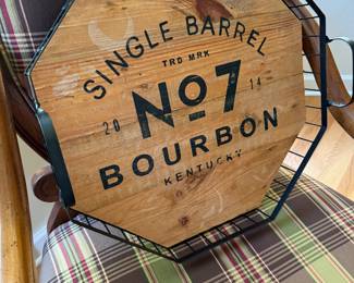 Wooden bar tray
