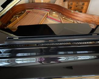 Ebony Story & Clark baby grand piano